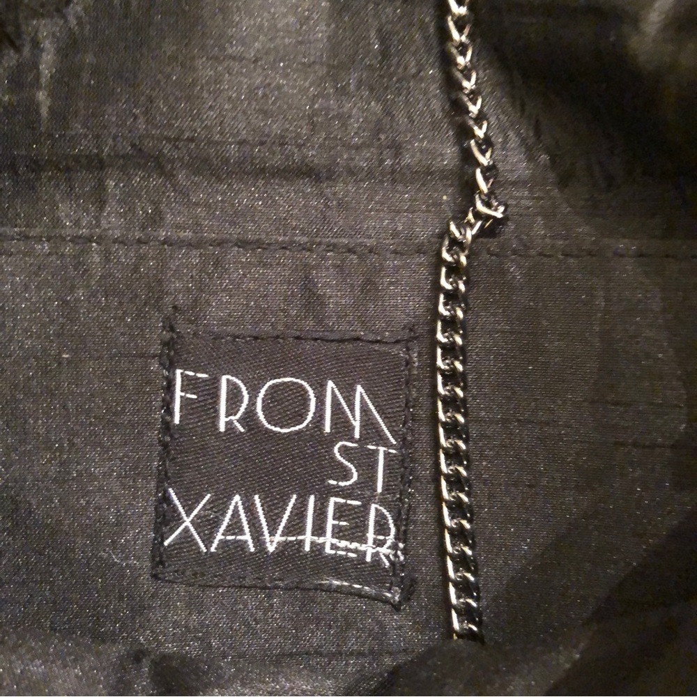 ST XAVIER Beaded  Clutch Purse Shoulder Bag Women's Black/White - Picture 6 of 7